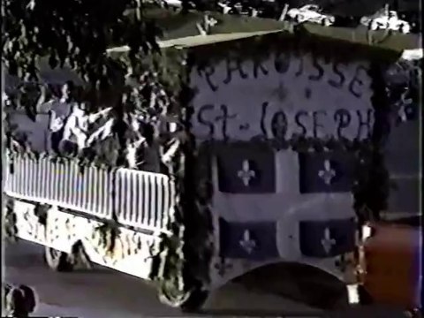 La parade de la St-Jean Baptiste en 1984 a St-Joseph Beauce