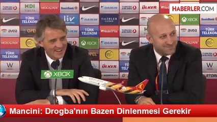 Mancini: Drogba'nın Bazen Dinlenmesi Gerekir