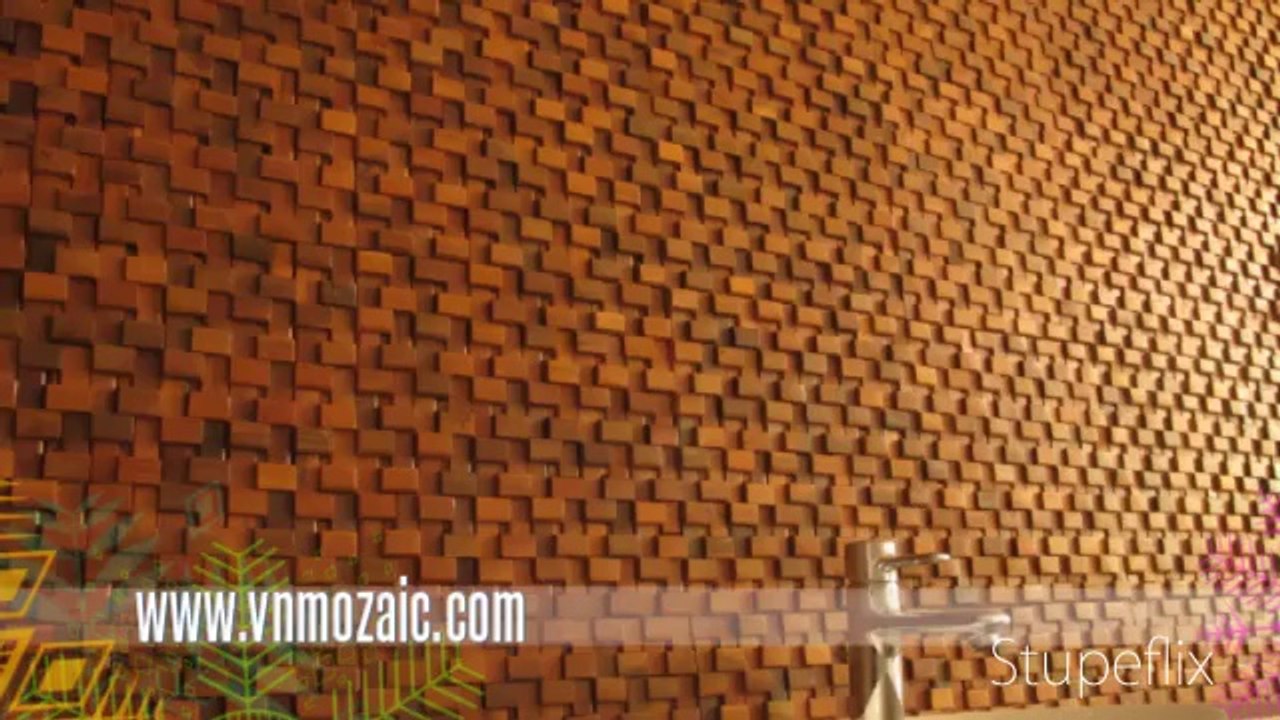 Mosaic Gỗ - Vật liệu mới trong trang trí nội thất cao cấp