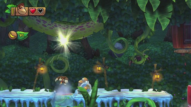 Donkey Kong Country: TF. Patinaje con primates 5-6 - Gameplay - 100% puzzles y letras