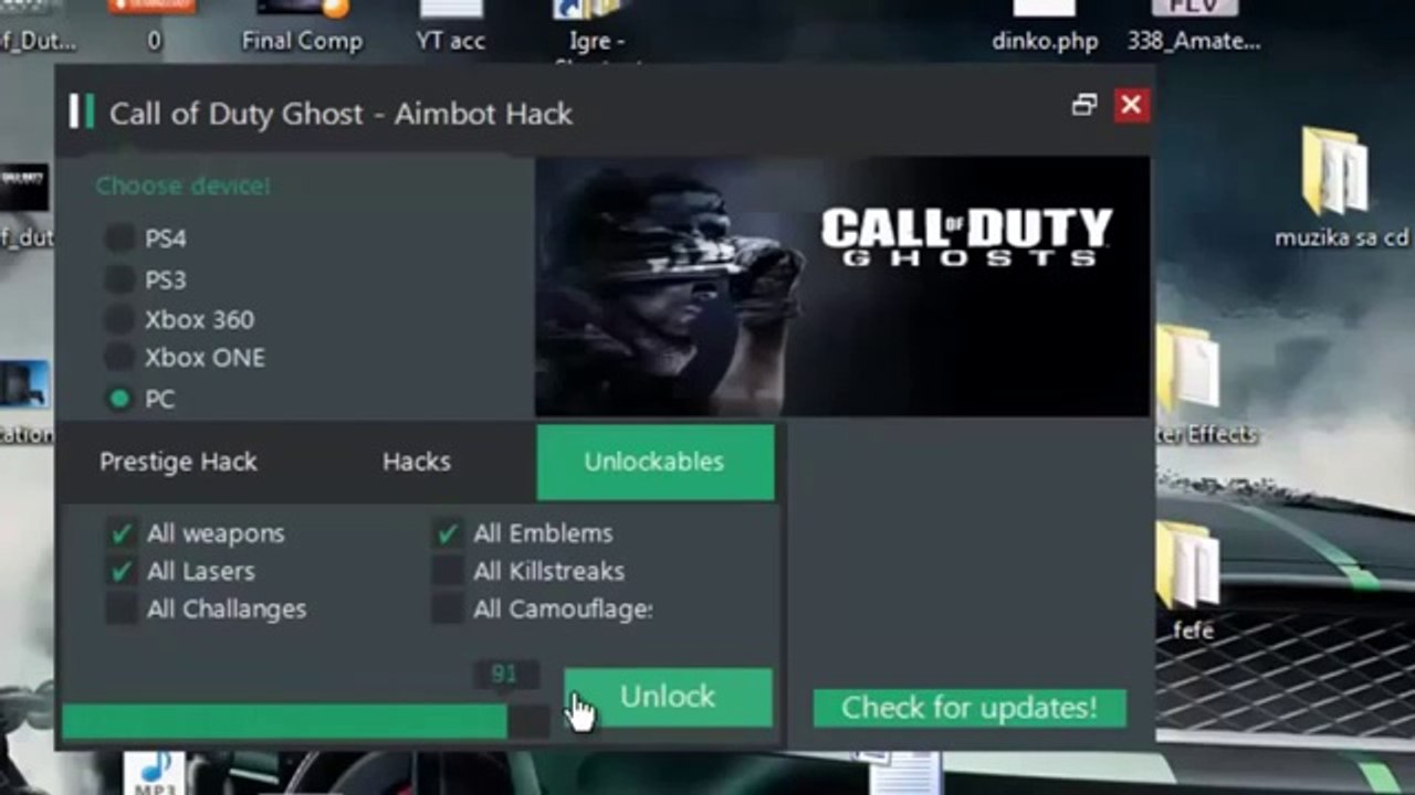 Call of Duty Ghost Aimbot Prestige Hack February 2014PC PS3 PS4 XBOX