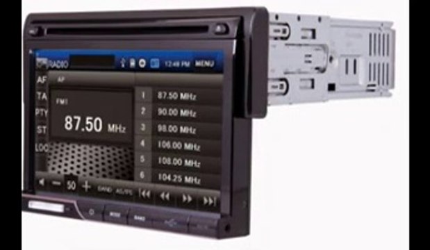 Power Acoustik PD-710B Single-DIN Multimedia Source with Detachable 7-Inch Oversize LCD Touchscreen including Bluetooth 2.0