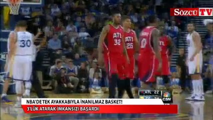 NBA'de tek ayakkabıyla inanılmaz basket!