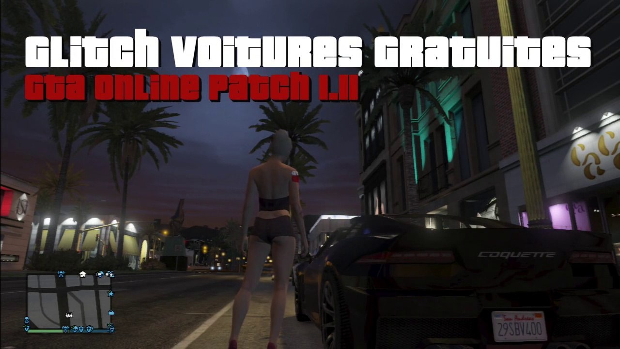 GTA Online  - Tuto Glitch Voitures Gratuites (sans ami) - Patch 1.11