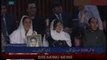 Zardari wins Pakistan election,Bakhtawar Bhutto Zardari and Aseefa Bhutto Zardari celebrate with the portrait of their late mother
