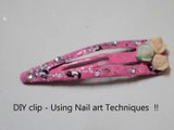 Nail Art for - Hair Clip DIY ! (Dress link review) - DIY Fashion Accessories Crafts Video Tutorial