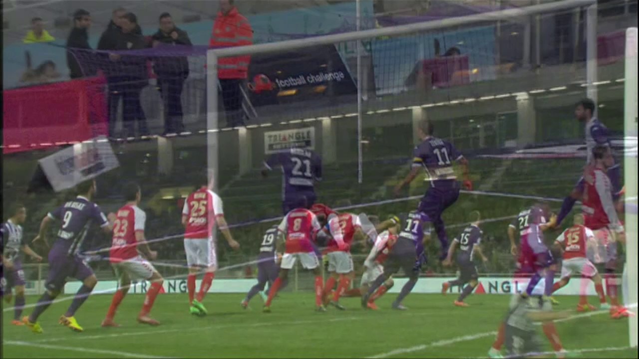 But Serge AURIER (74ème) - Toulouse FC - Stade de Reims - (3-2) - 08/03/14 - (TFC-SdR)
