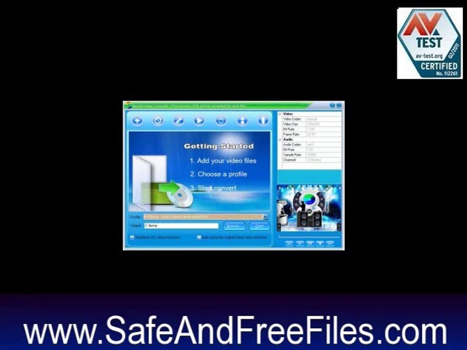 Bestel AVI ASF WMV FLV PSP iPod 3GP MP4 Zune Converter 3.1.2 Full Crack Download for Mac