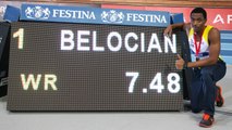 Finale 60 m haies Juniors (record du monde de Wilhem Belocian)