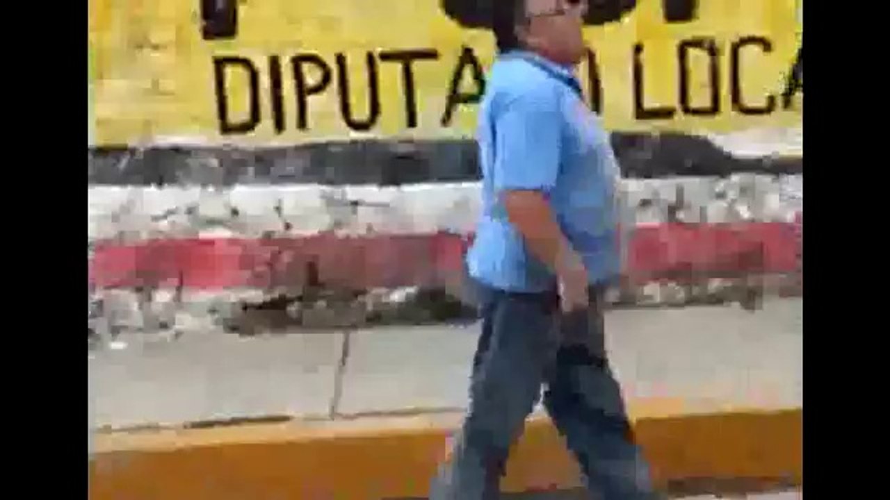 Instant Karma Old man beats his dog then he falls down