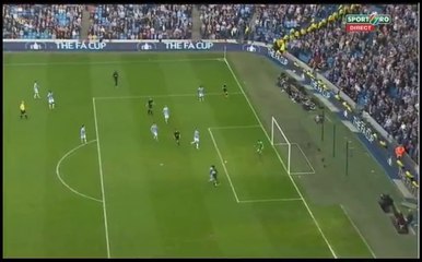 James Perch Goal Man City 0-2 Wigan 09-03-2014 FA CUP