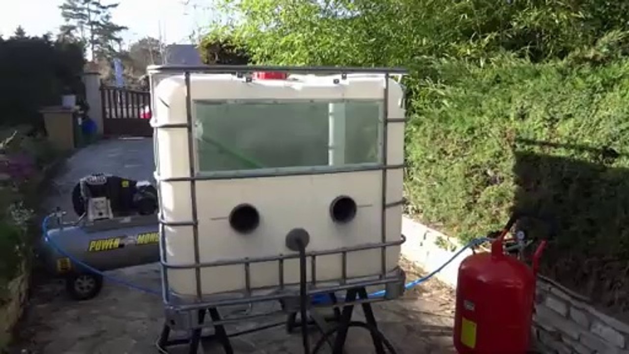 cabine sablage essai 1