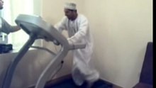 Arab on a treadmill