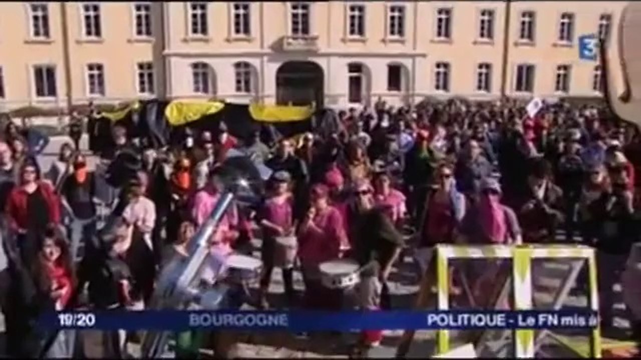 Manifestation pour la protection du jardin des Lentillères