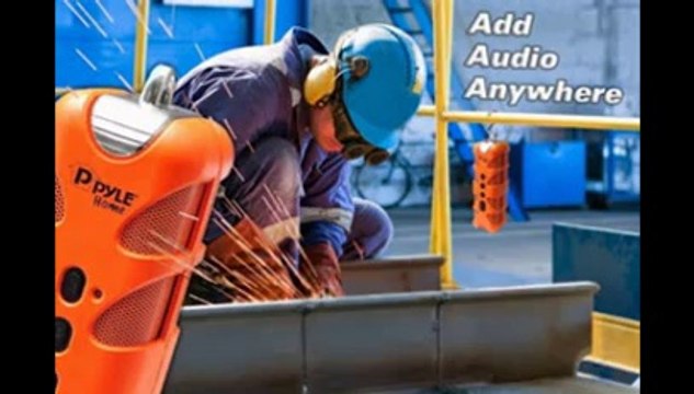 Pyle PWPBTA70WT Sound Box Splash Rugged and Splash-Proof Bluetooth Marine Grade Portable Wireless Speaker