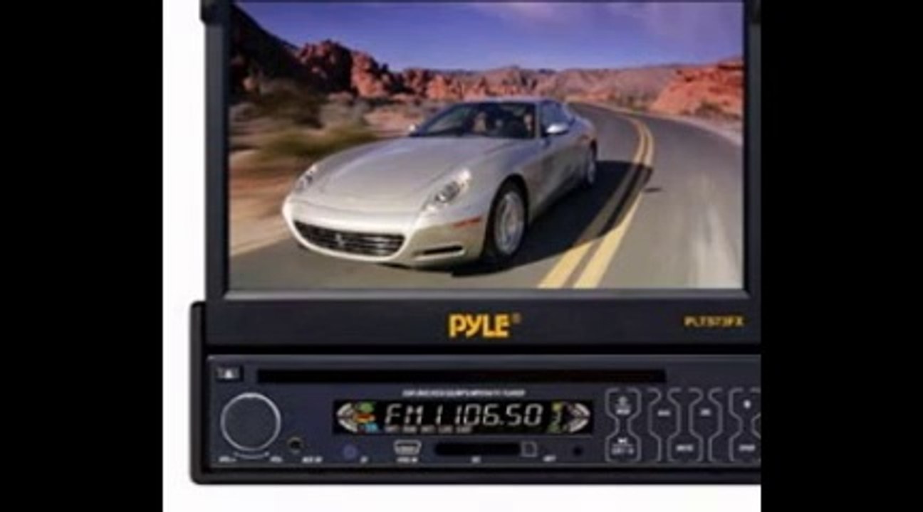 Pyle PLTS73FX 7-Inch Single DIN In-Dash Motorized Touch Screen TFT/LCD Monitor