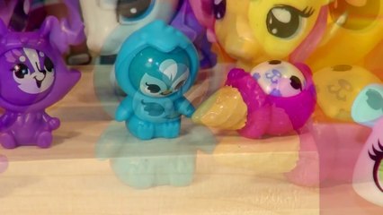 My Little Pony Fashems open 8 Play Doh Surprise Eggs from Littlest Pet Shop Chilly Weather Fun Play