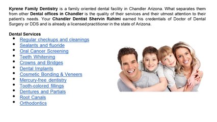 Dentist in Chandler AZ - Kyrene Family Dentistry