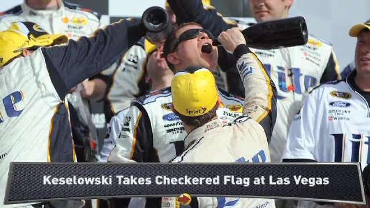 Keselowski Passes Junior for Vegas Win