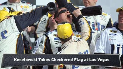 Keselowski Passes Junior for Vegas Win