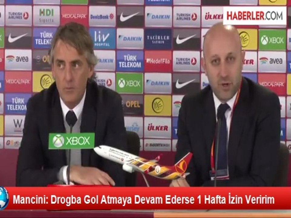 Mancini: Drogba Gol Atmaya Devam Ederse 1 Hafta İzin Veririm