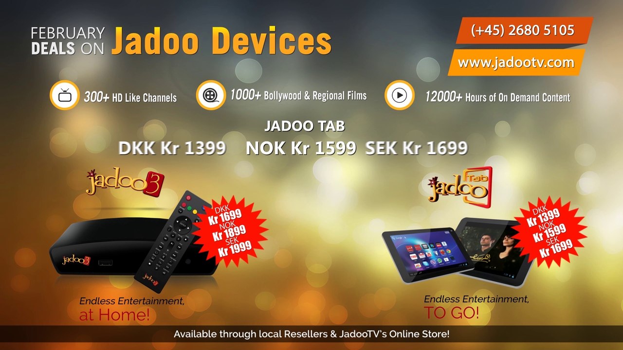 JadooTV February 2014 Deals on Jadoo Devices - Norway, Denmark & Sweden