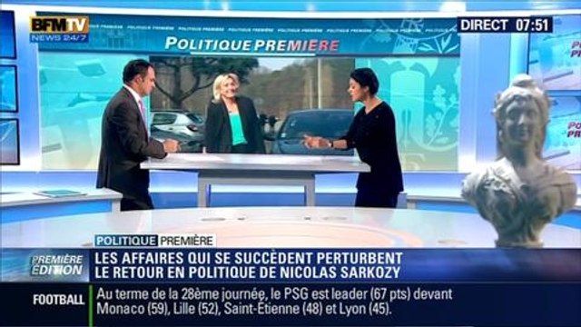 Politique Première: Les affaires qui se succèdent perturbent le retour de Nicolas Sarkozy en politique - 10/03