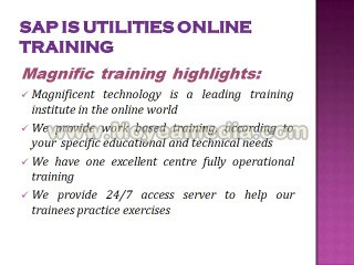 sap ISU online training