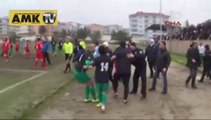 Amatör lig maçında kavga 5 gözaltı