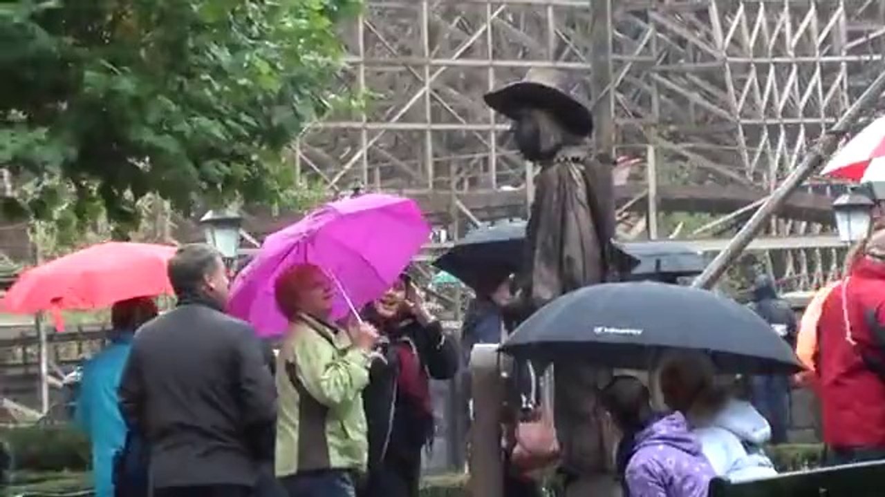 Moving Statue