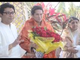 Sachin Tendulkar Lata Mangeshkar at MNS party