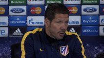Simeone avanza las claves del Atlético - Milan
