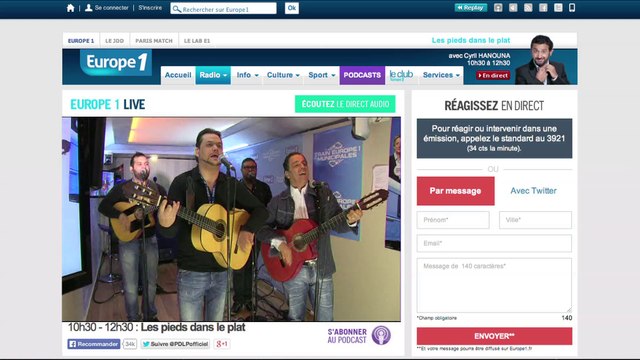 Le train Europe 1 des Municipales en escale à Avignon