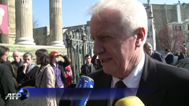 Le monde du cinéma aux obsèques d'Alain Resnais