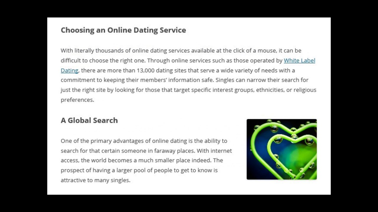 Cyber Dating – Searching for Mr. Right with White Label Dating