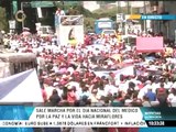 Médicos integrales iniciaron marcha desde Plaza Venezuela hasta Miraflores