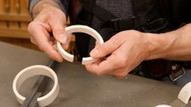 How to make a woodworking spring clamp out of PVC drainpipe