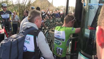 Gianni Meersman après sa chute, 2e étape Paris Nice 2014
