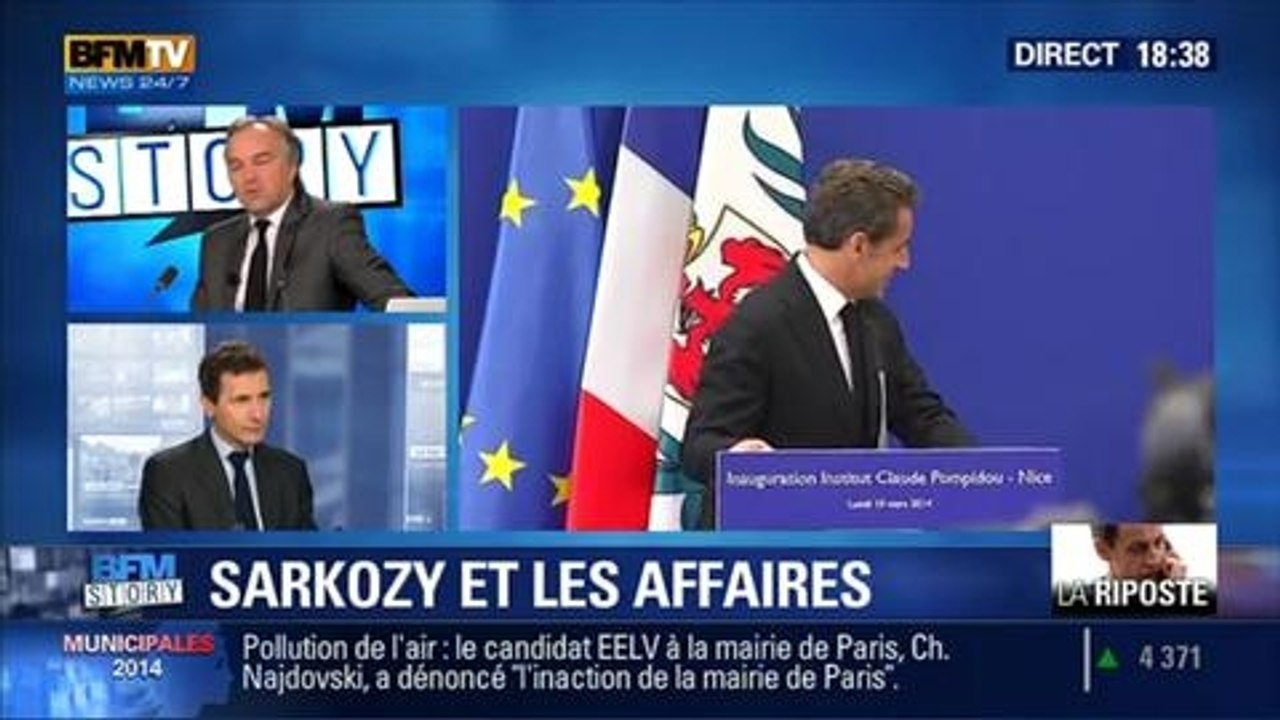 BFM Story: Nicolas Sarkozy et les récentes affaires au cœur desquelles il se retrouve: "il n'est pas complètement silencieux, il nous fait passer un message", Thierry Arnaud - 10/03