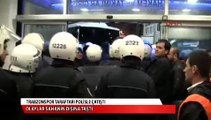 Trabzonspor taraftarı polisle çatıştı