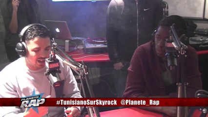 Tunisiano feat Dokou " Marqué à vie" en live dans Planète Rap