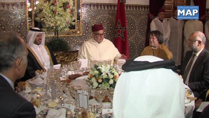 مأدبة عشاء على شرف رئيس مجلس الوزراء وزير الداخلية القطري