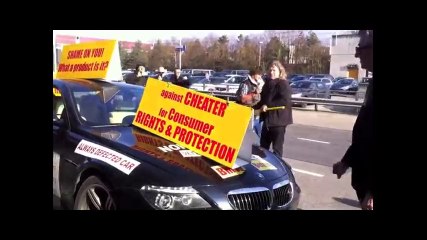 Insolite : il massacre sa BMW M6 au Salon de Genève !