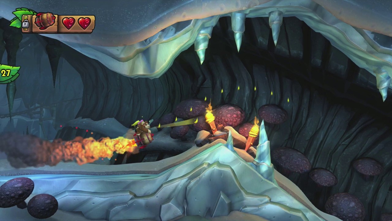 Donkey Kong Country: TF. Destrucción a reacción 6-4 - Gameplay - 100% puzzles y letras
