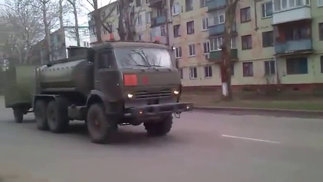 Russia vs Ukraine - Russian Army Convoy in Crimea