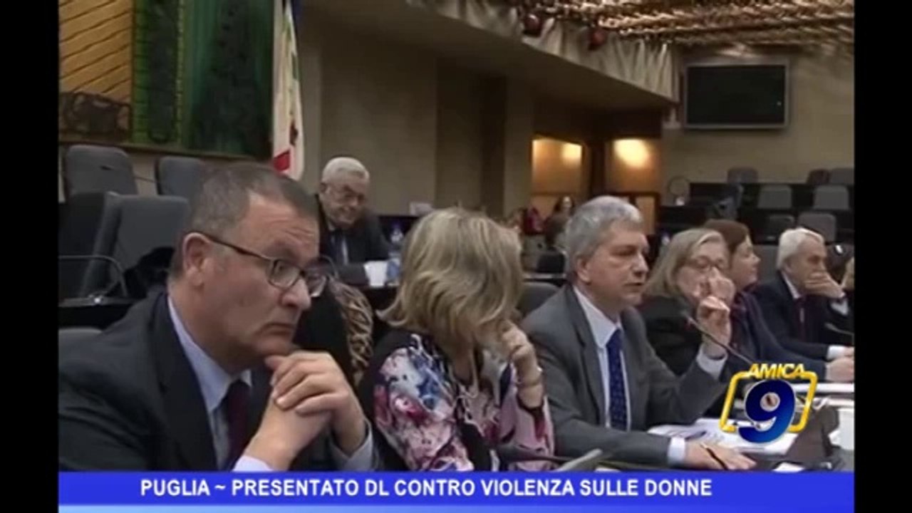 Puglia | Presentato DL contro violenza sulle donne