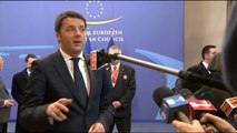 Bruxelles - Renzi al vertice straordinario dei capi di Stato e di Governo (06.03.14)