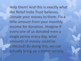 Relief India Trust Lets change the world
