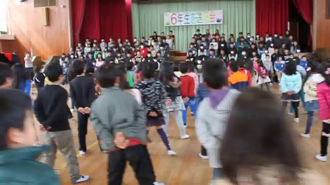 6年生を送る会1年生