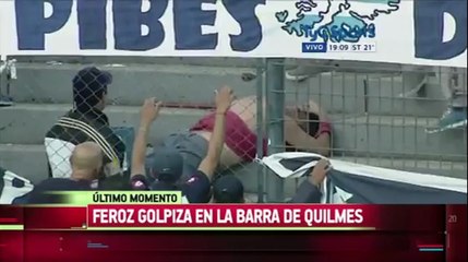 Pelea de Barras en el partido de Quilmes vs All Boys